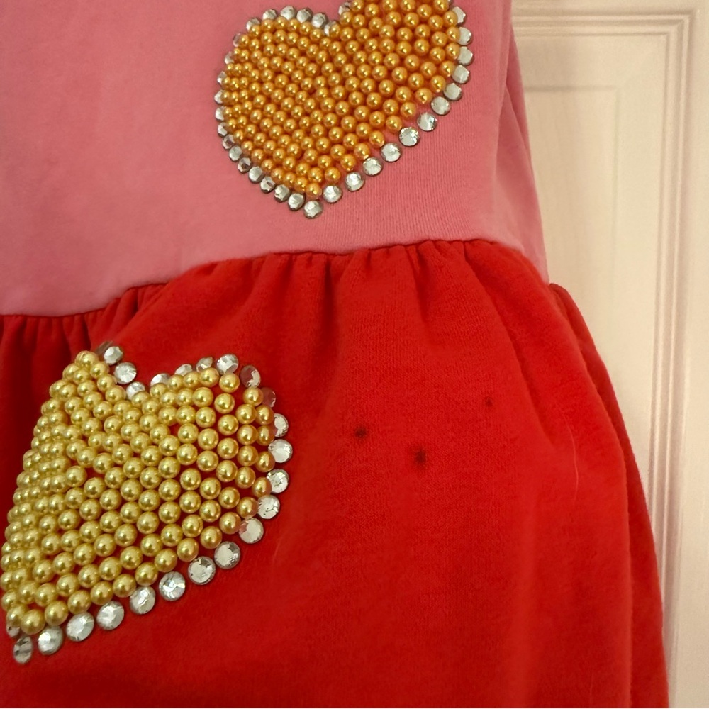 Queen of Sparkles Pearly Hearts Dress - XS - Picture 3 of 6